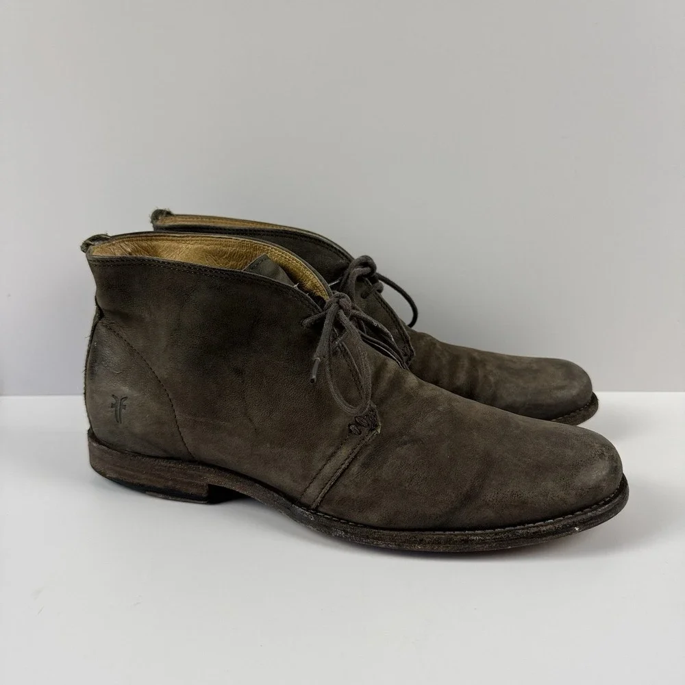 FRYE Men's Phillip Chukka Leather Boots Size 9 D